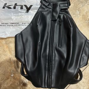 Khy leather pants and leather top set